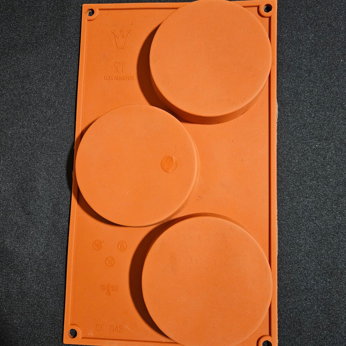 Moule en silicone 3 grands ronds Silikomart