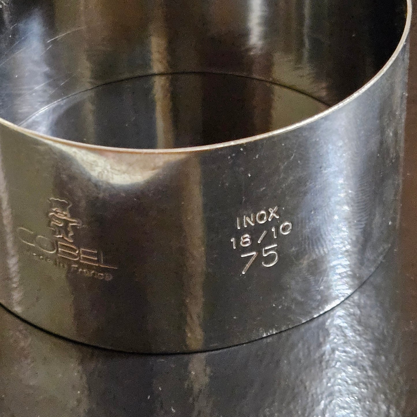 Cercle en inox Gobel Hauteur 4cm