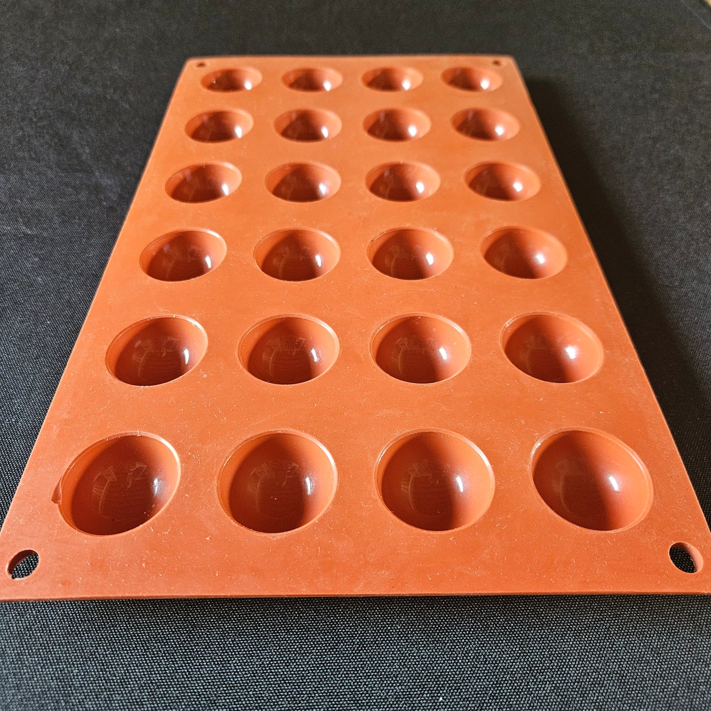 Moule en silicone demi sphères Silikomart 3cm