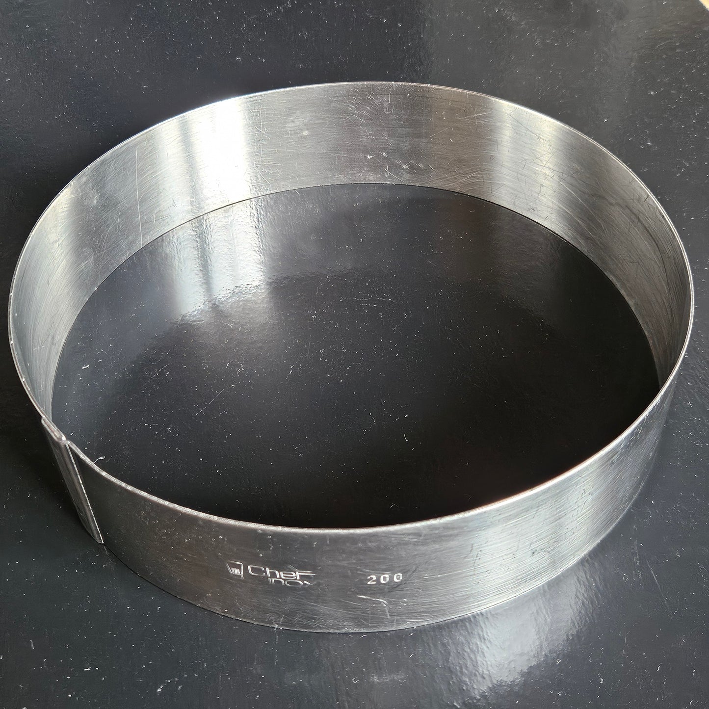 Cercle en inox Chef Inox, hauteur 4.5 cm.