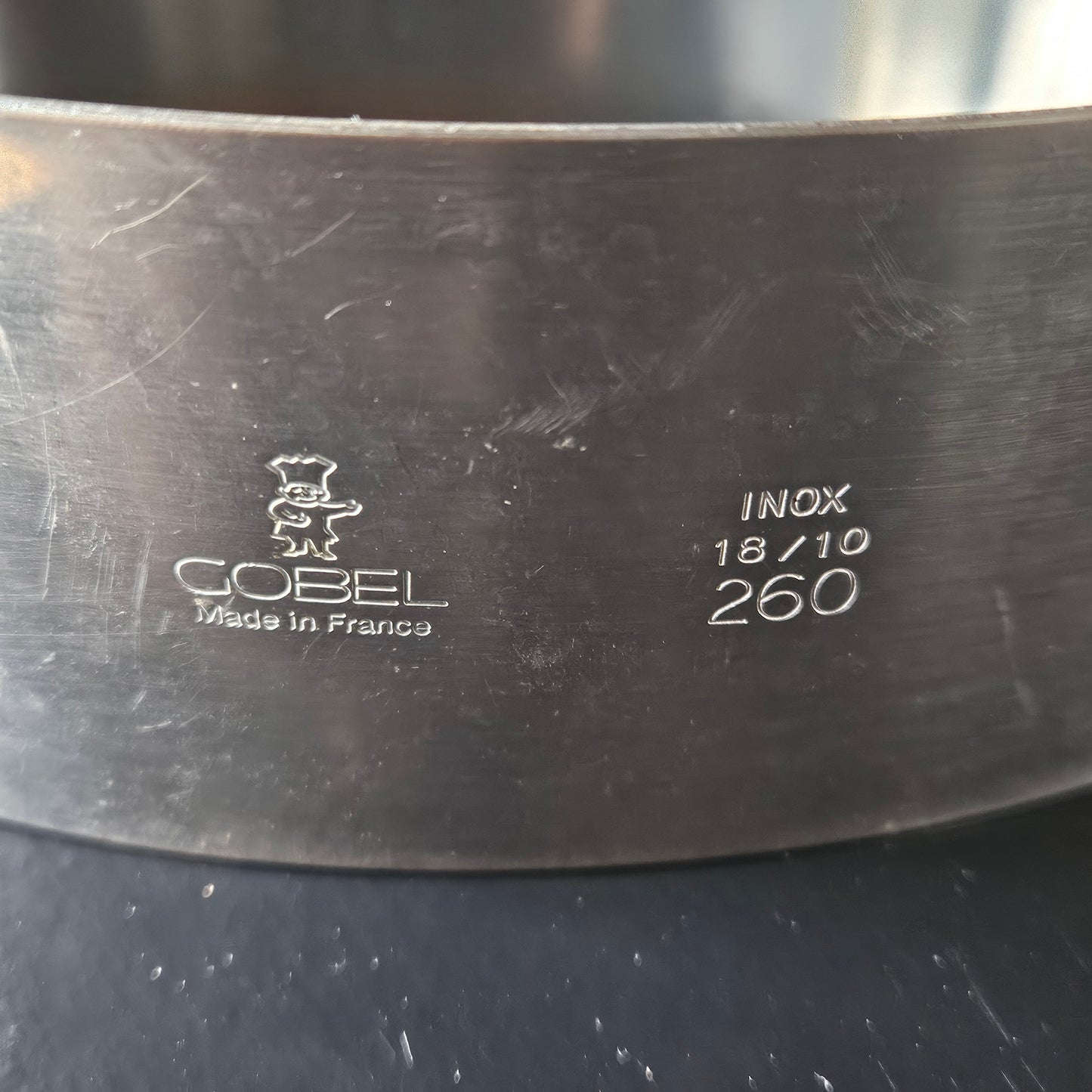 Cercle en inox Gobel, Hauteur 6cm.