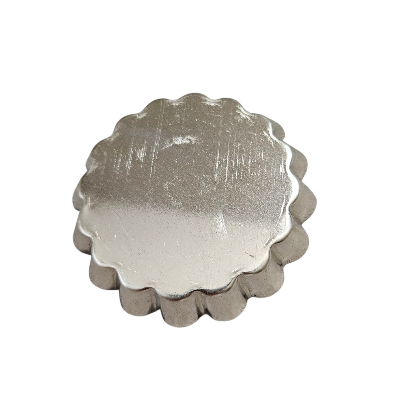 Moule à tartelette cannelée fer blanc 80mm