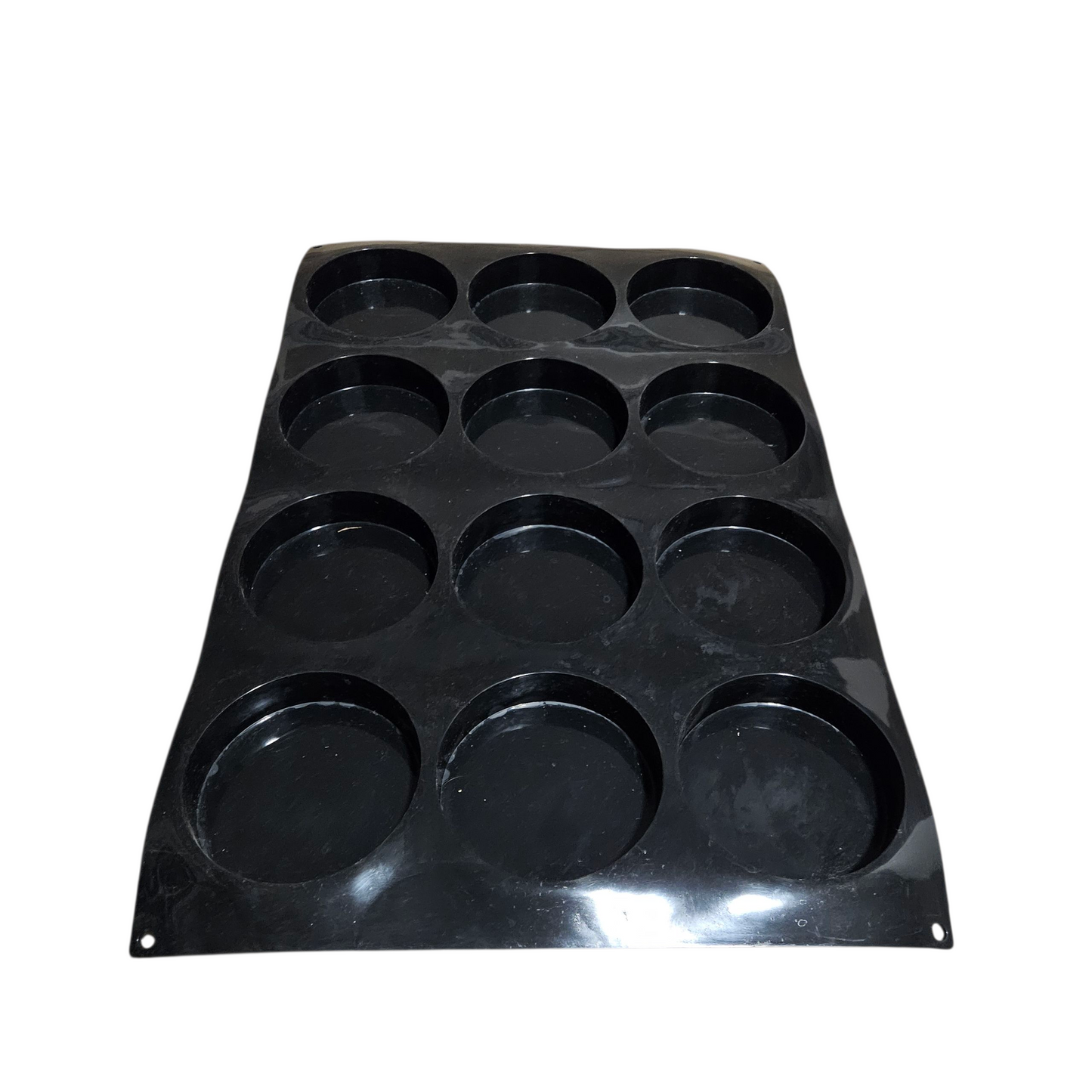 Moule en silicone noir 12 cylindres Pavoni