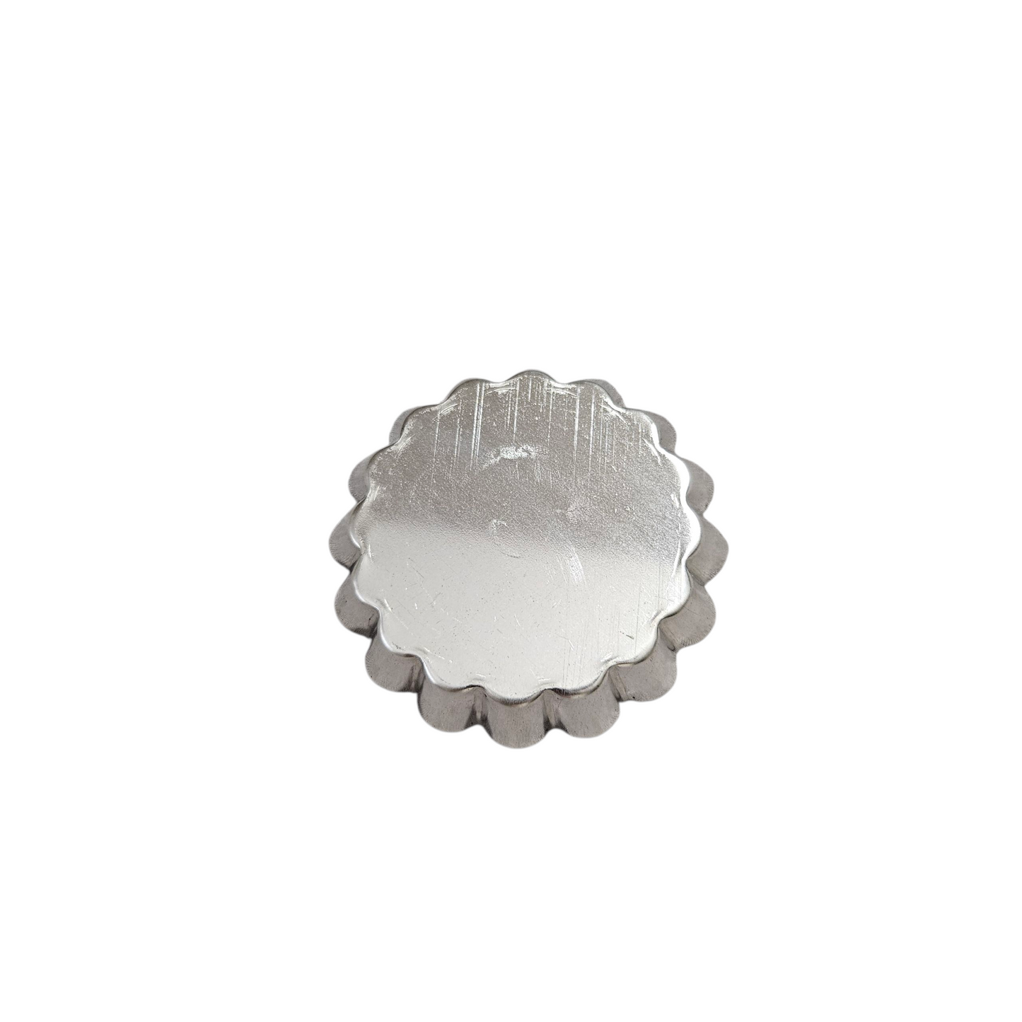 Moule à tartelette cannelée fer blanc 80mm