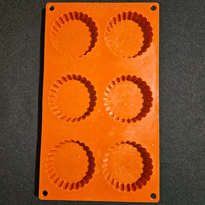 Moule en silicone tartelettes cannelées Gastroflex