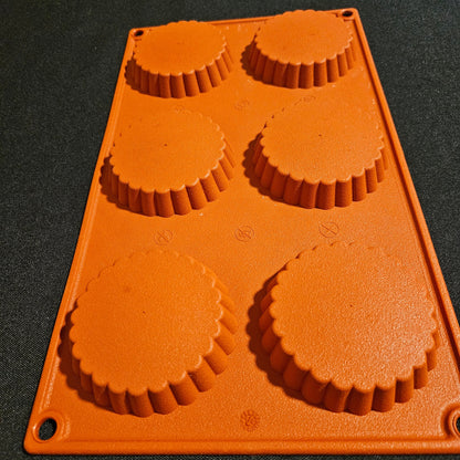 Moule en silicone tartelettes cannelées Gastroflex