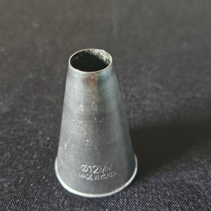 Douille en inox unie 12mm