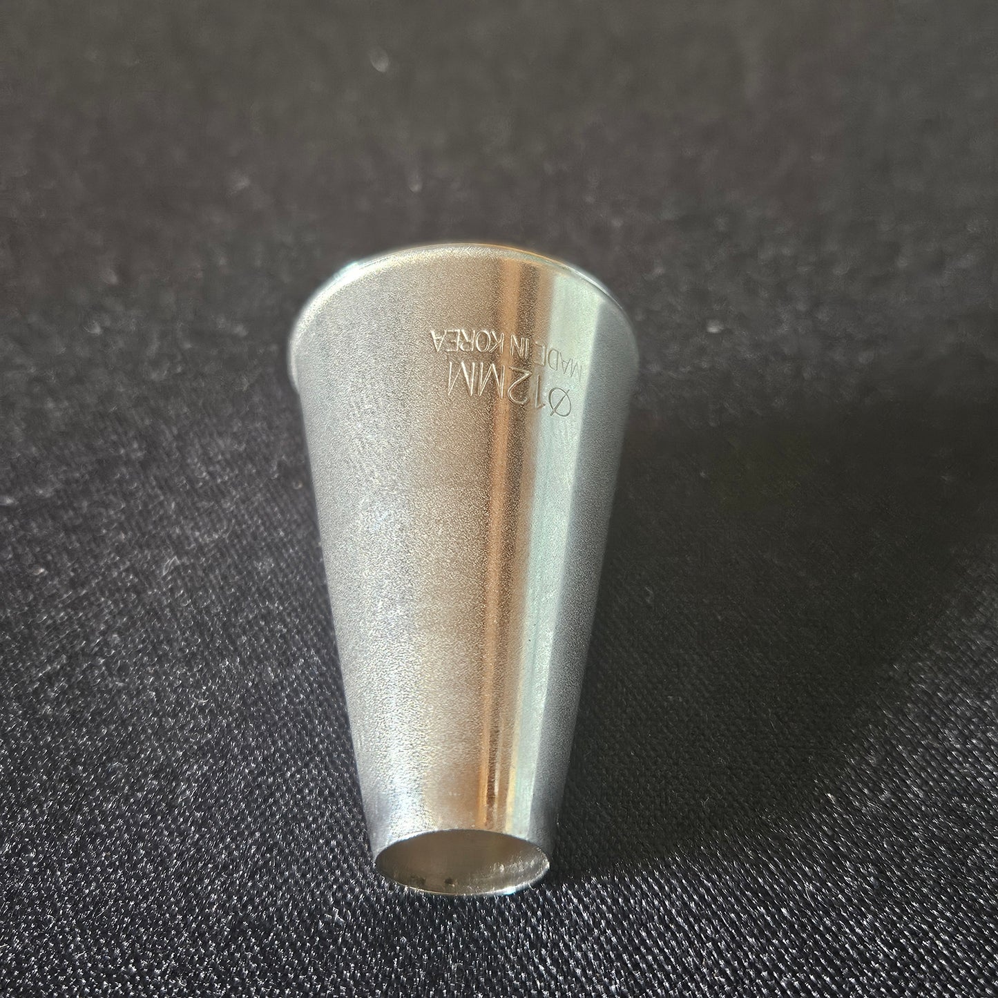 Douille en inox unie 12mm