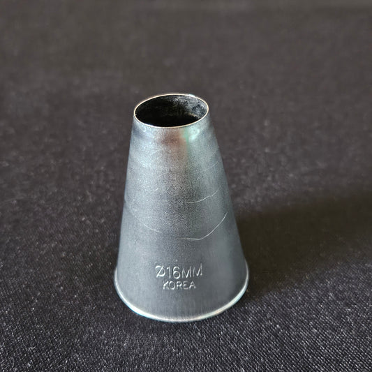 Douille en inox unie 16mm