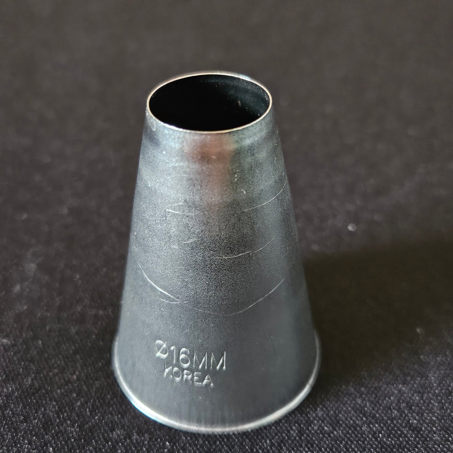 Douille en inox unie 16mm