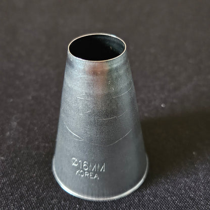 Douille en inox unie 16mm