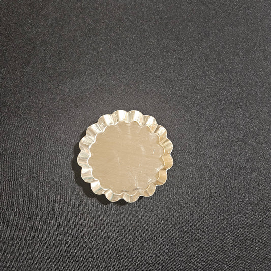 Moule à tartelette cannelée fer blanc 80mm