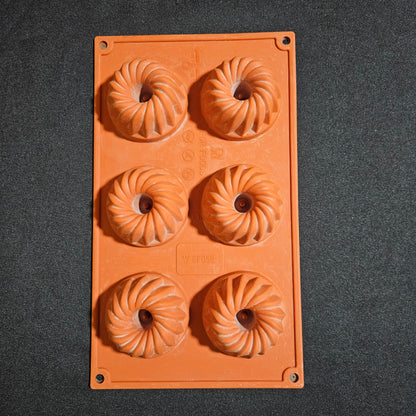 Moule en silicone 6 kouglofs Silikomart