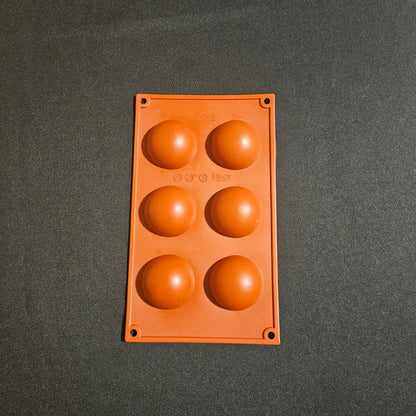 Moule en silicone Demi sphères Déco Relief 6cm
