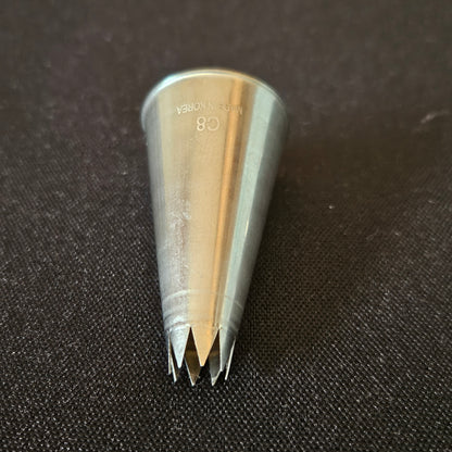 Douille en inox Cannelé C8