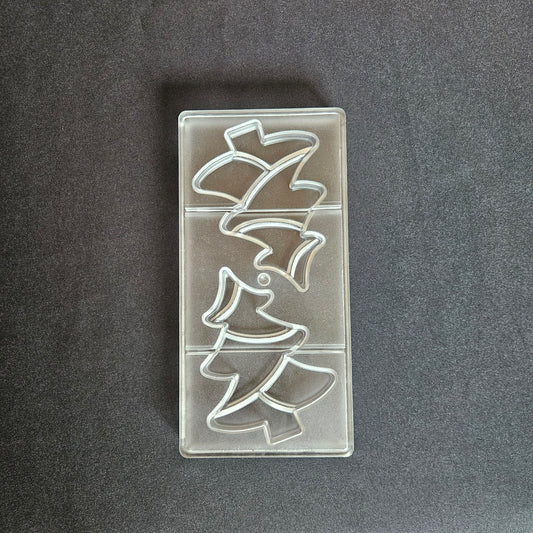 Moule en Polycarbonate tablette demi sapins Chocolate World