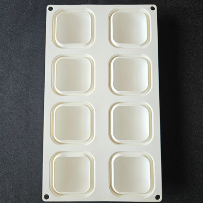Moule en silicone carrés bombés Silikomart