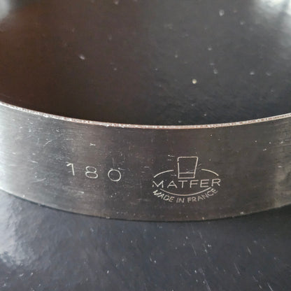 Cercle en inox Matfer, Hauteur 3.5 cm.