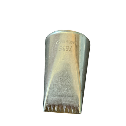 Douille en inox Cannelé Chemin de fer