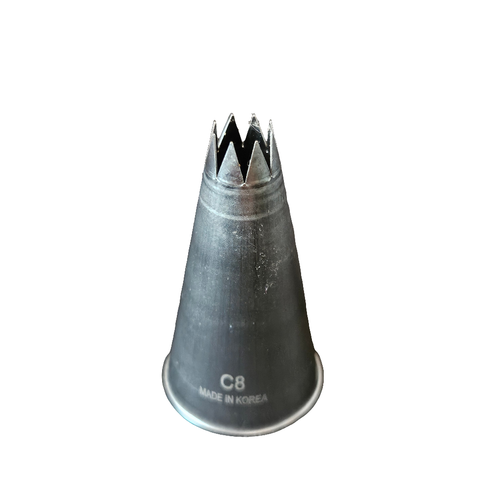 Douille en inox Cannelé C8