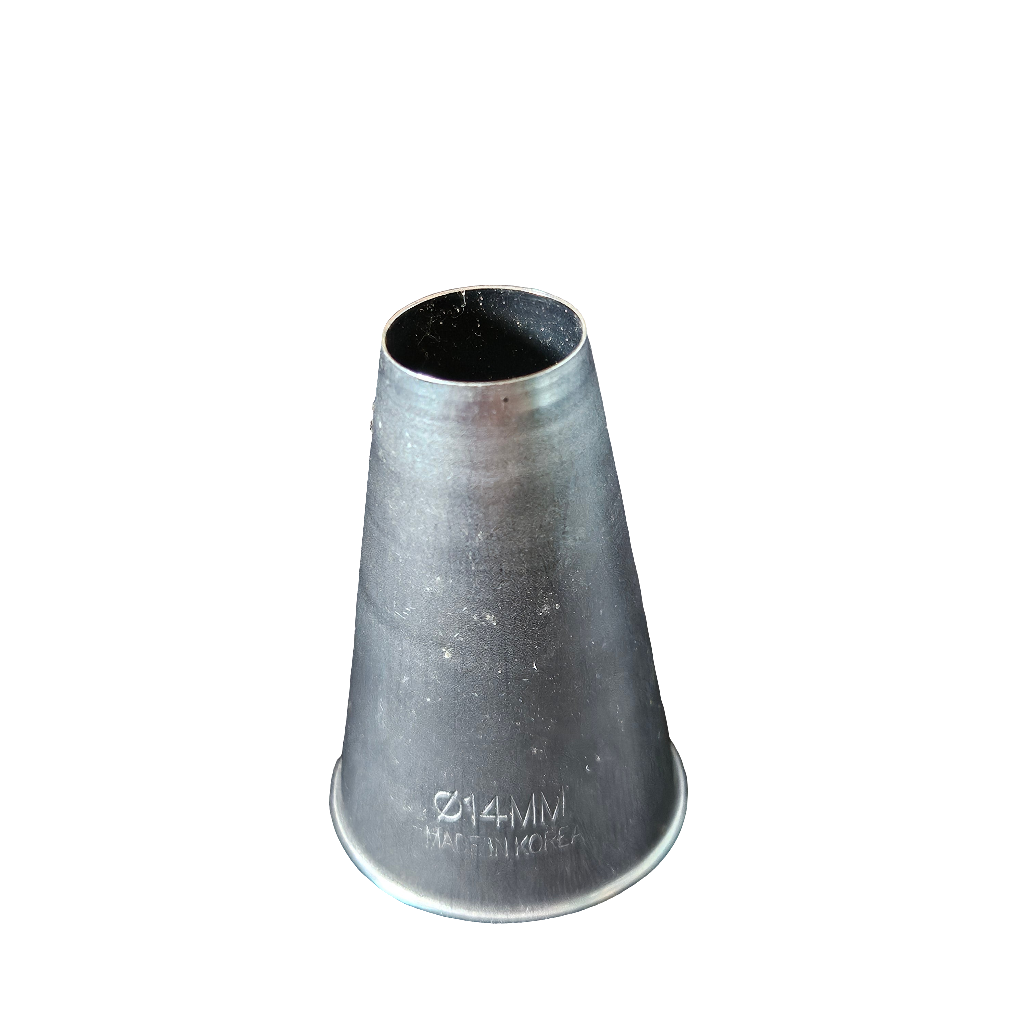 Douille en inox unie 14mm