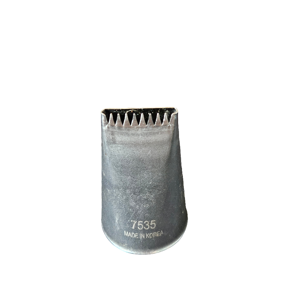 Douille en inox Cannelé Chemin de fer