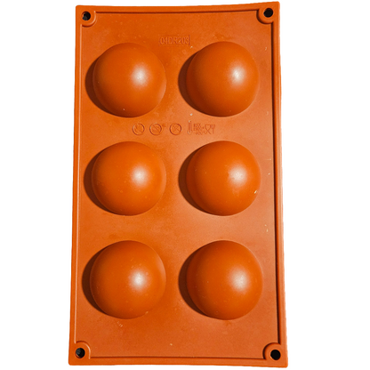 Moule en silicone Demi sphères Déco Relief 6cm