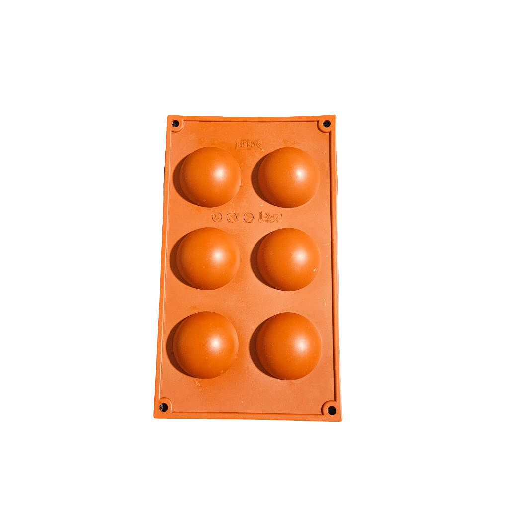 Moule en silicone Demi sphères Déco Relief 6cm