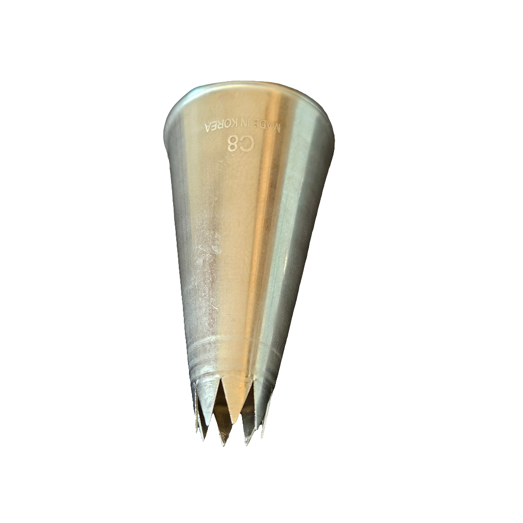 Douille en inox Cannelé C8