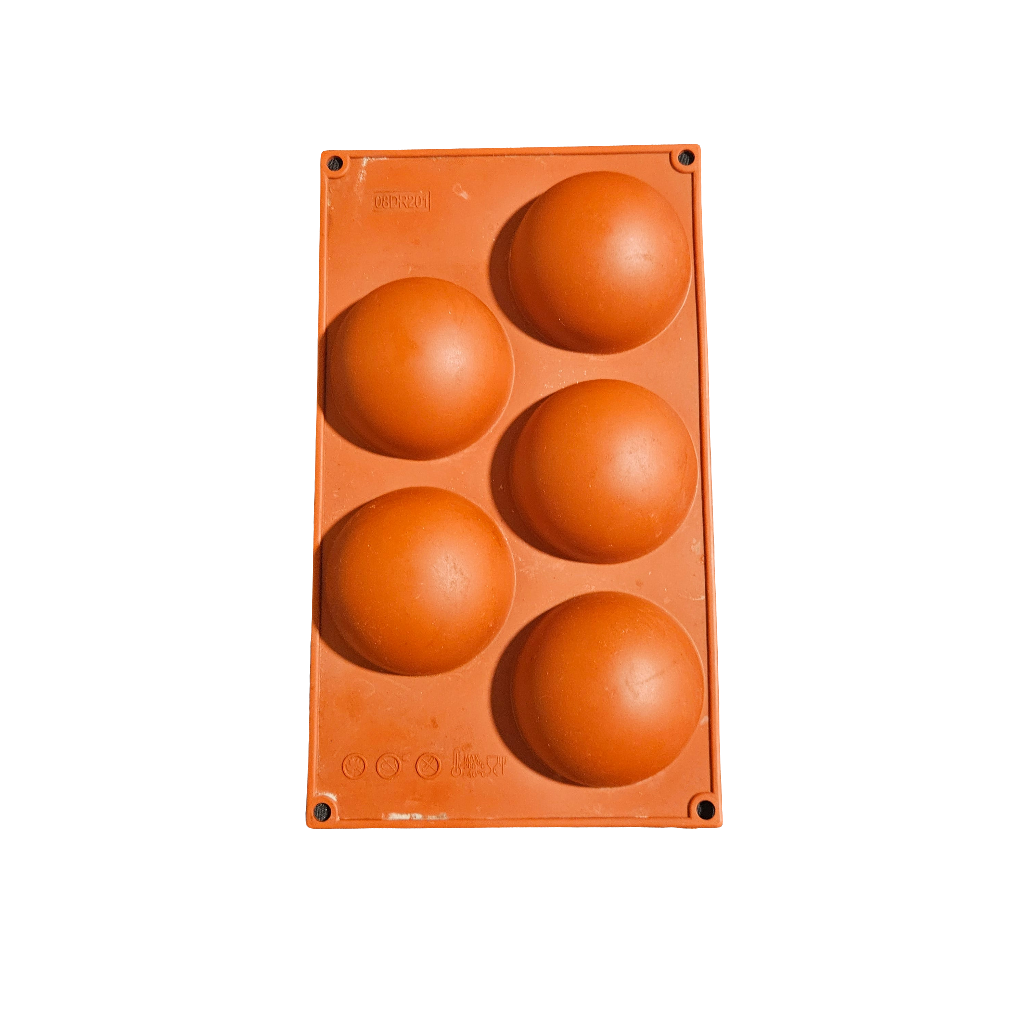 Moule en silicone Demi sphères Déco Relief 8cm