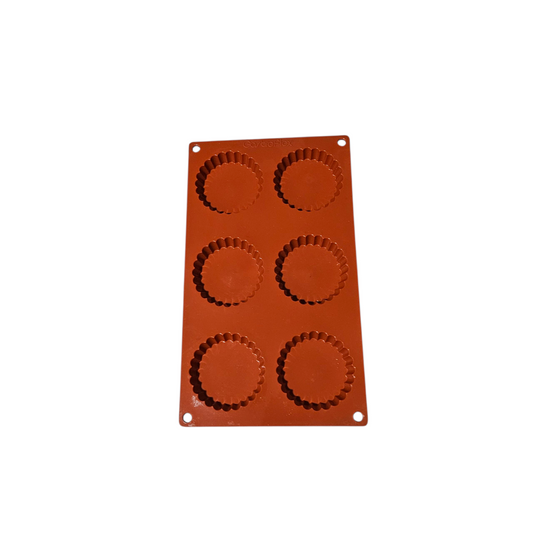 Moule en silicone tartelettes cannelées Gastroflex