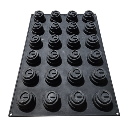 Moule en silicone cylindres à 3 étages Pavoni 40 x 60