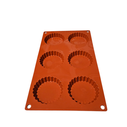 Moule en silicone tartelettes cannelées Gastroflex