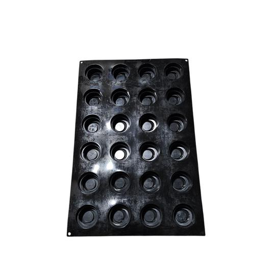 Moule en silicone noir PavoFlex 24 cylindres à 3 étages