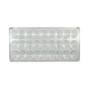 Moule chocolat Polycarbonate Chocolate World CW1358 demis œufs rayé 2,9cm – Démoulage Parfait Assuré