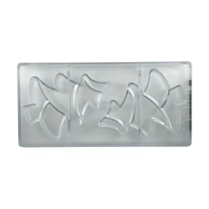 Moule chocolat Polycarbonate Chocolate World CW12008 2 Tablettes Chocolat Demis sapins – Démoulage Parfait Assuré