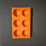 Moule en silicone demi sphères Silikomart 7cm