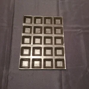 Moule en silicone 20 tartelettes carrés Flexipan