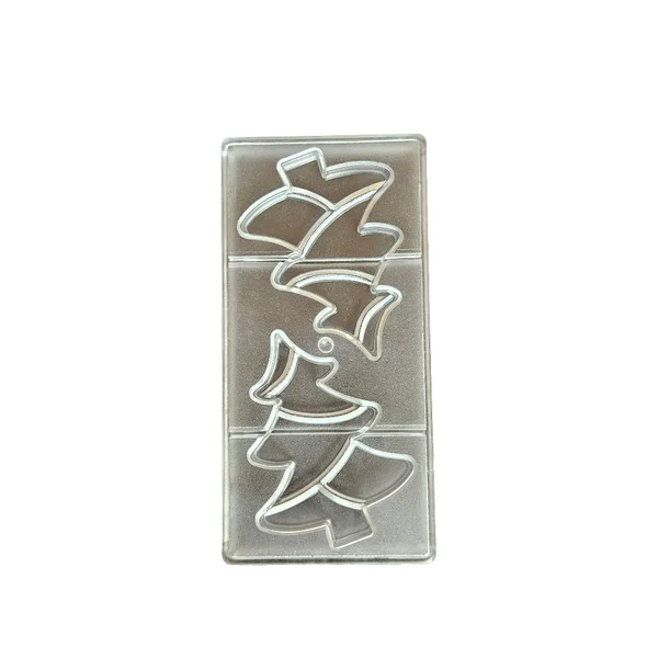 Moule en Polycarbonate tablette demi sapins Chocolate World