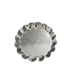 Moule à tartelette cannelée fer blanc 80mm