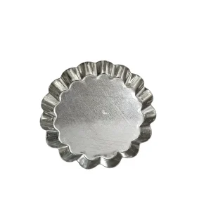 Moule à tartelette cannelée fer blanc 80mm