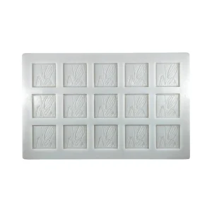 Moule chocolat Polycarbonate Cacao Barry carré dégustation – Démoulage Parfait Assuré