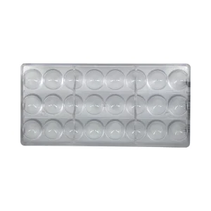 Moule chocolat Polycarbonate Chocolate World CW1217 Demi sphères 3cm. – Démoulage Parfait Assuré
