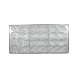 Moule chocolat Polycarbonate Chocolate World CW1170 Caraque animaux marins. – Démoulage Parfait Assuré